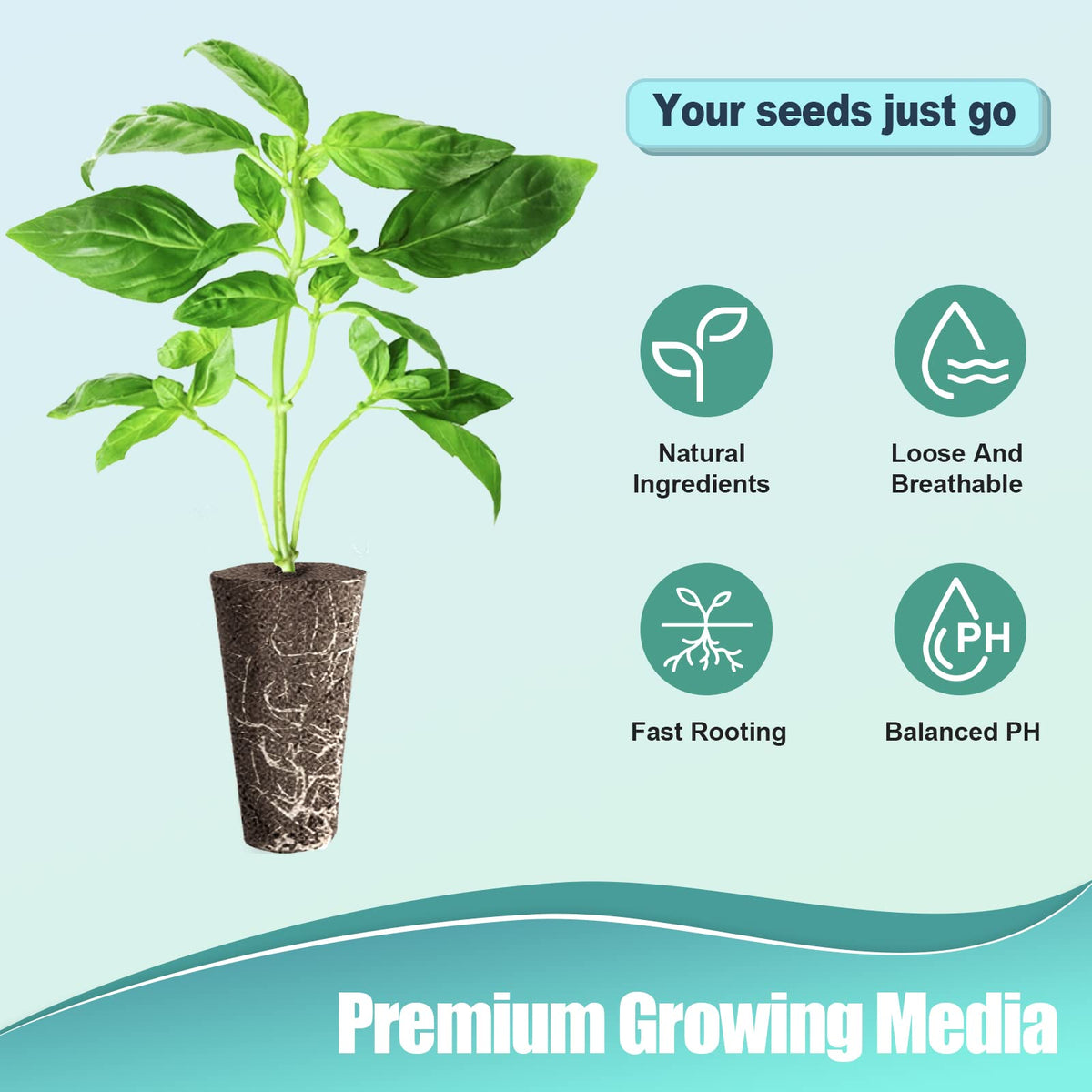 Haligo pod labels help organize trays and track plant progress.