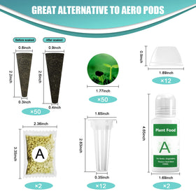 Haligo seed pod kit compatible with most hydroponic systems for versatility