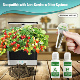 Haligo seed pod kit with nutrient bottles supports healthy seedling growth