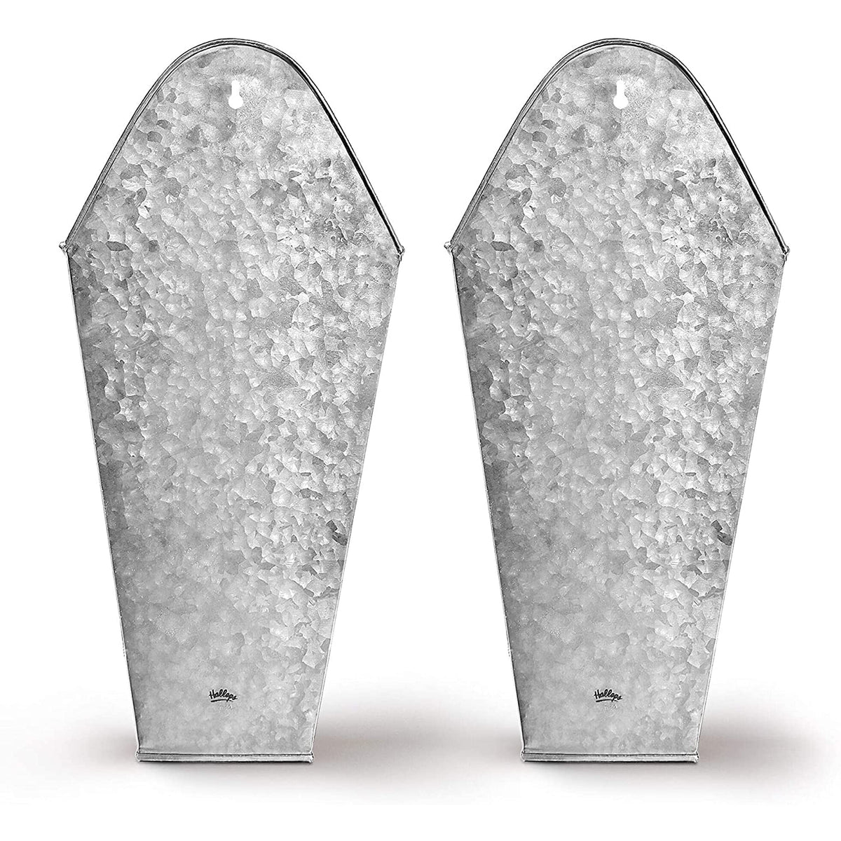 Hallops galvanized wall planters hanging setup showcases space-saving display