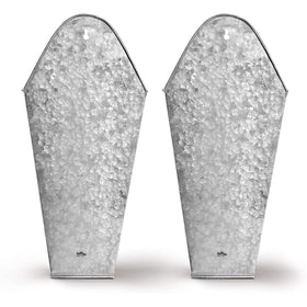 Hallops galvanized wall planters hanging setup showcases space-saving display