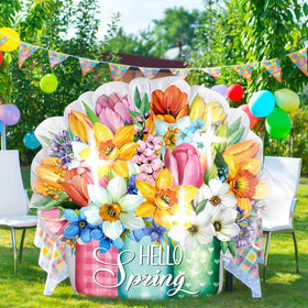 Halloscume fade-resistant 210t polyester keeps outdoor decor vibrant
