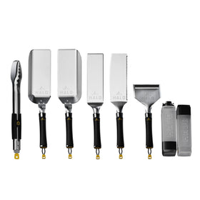Halo Elite 8-piece griddle kit shown for complete stainless steel set and durability