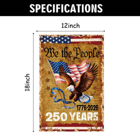 HALOSWASUN Bald eagle and flag design enhances year-round patriotic decor.
