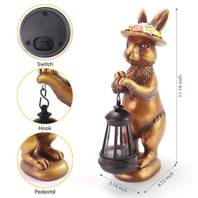 Halovin bunny garden decor complements beds and porches with charm