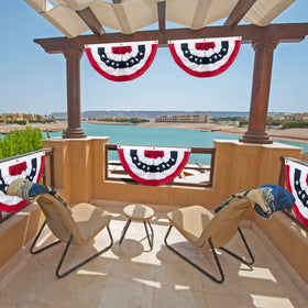 Halovin banner works indoors and outdoors to brighten any space.