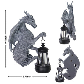 Halovin solar-powered dragon light provides bright night illumination.