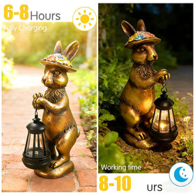 Halovin solar powered lantern feature adds hands-free light for evenings