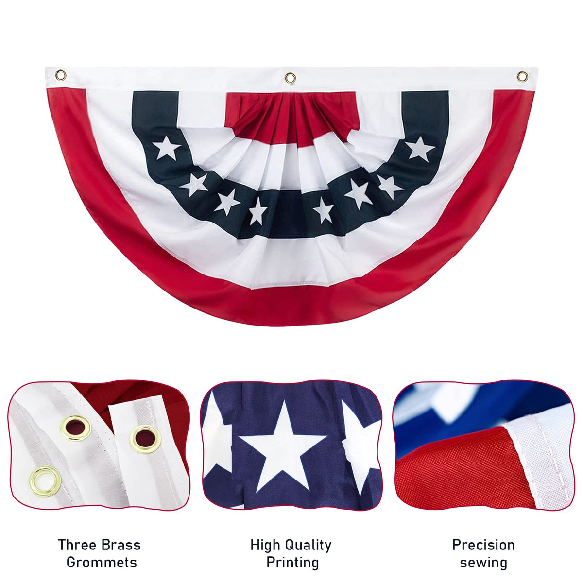 Halovin flag delivers vivid color and fade resistance in sun and rain.