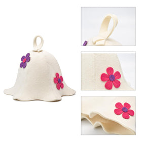 Halsa sauna hat one size fits all, easy to wear during spa sessions