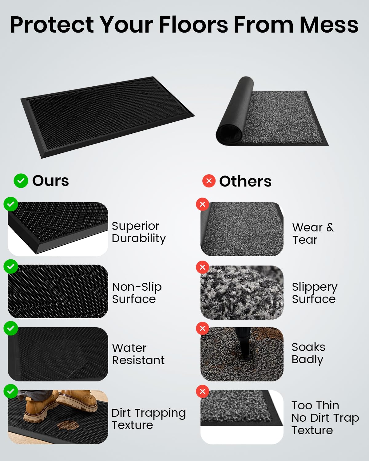 HAMARA porch mat suitable for garden paths and garage entrances