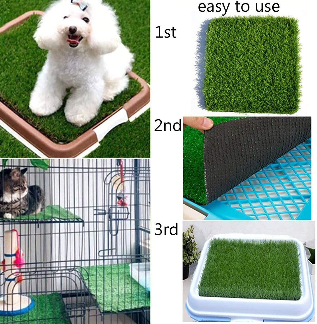 Hamiledyi easy clean nesting turf rinses with soap and water after use