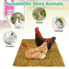 Versatile indoor/outdoor mat for coops, runs, and gardens