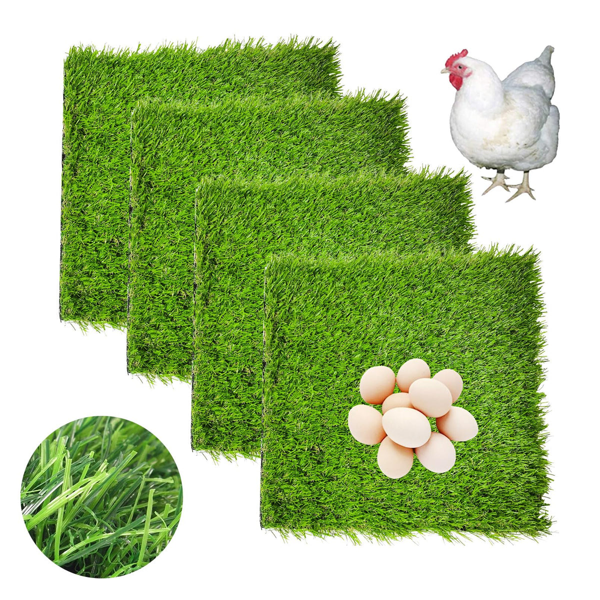 Hamiledyi 4-pack nesting pads 12x12 for comfortable chicken nesting