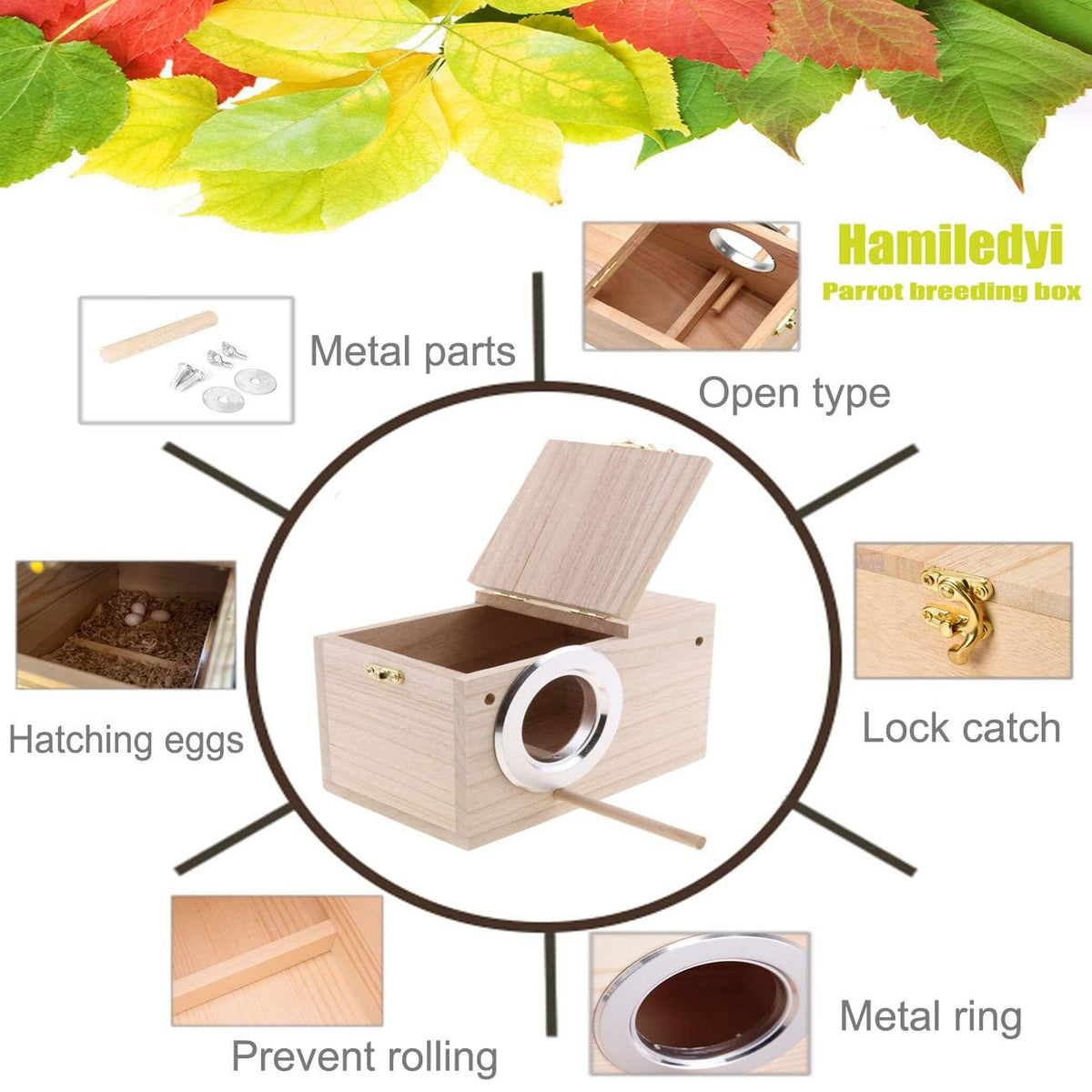 Hamiledyi perching ledge nest offers natural lounging space.