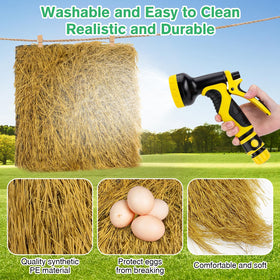 Hamiledyi perforated base grass mat, drains water quickly to keep coop dry