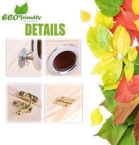 Hamiledyi wood breeding box natural pine material provides warm nest.