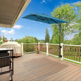 Hammrit deck umbrella mount adjustable-pole fits poles from 1.3 to 2.1 inches