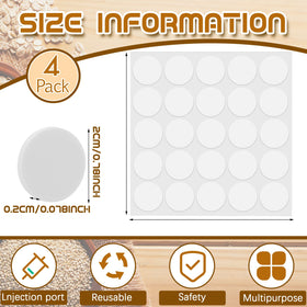 Hanaive 0.8-inch port with sticky backing secured on grow bags