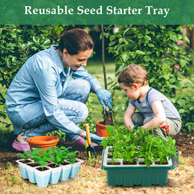Hanaoyo durable seed tray designed for repeated use in home gardens.