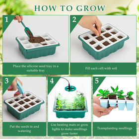 Hanaoyo seed starter supports various seeds like peppers, tomatoes, and strawberries.