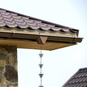HANAYARD wind chime style rain chain offers soothing sounds