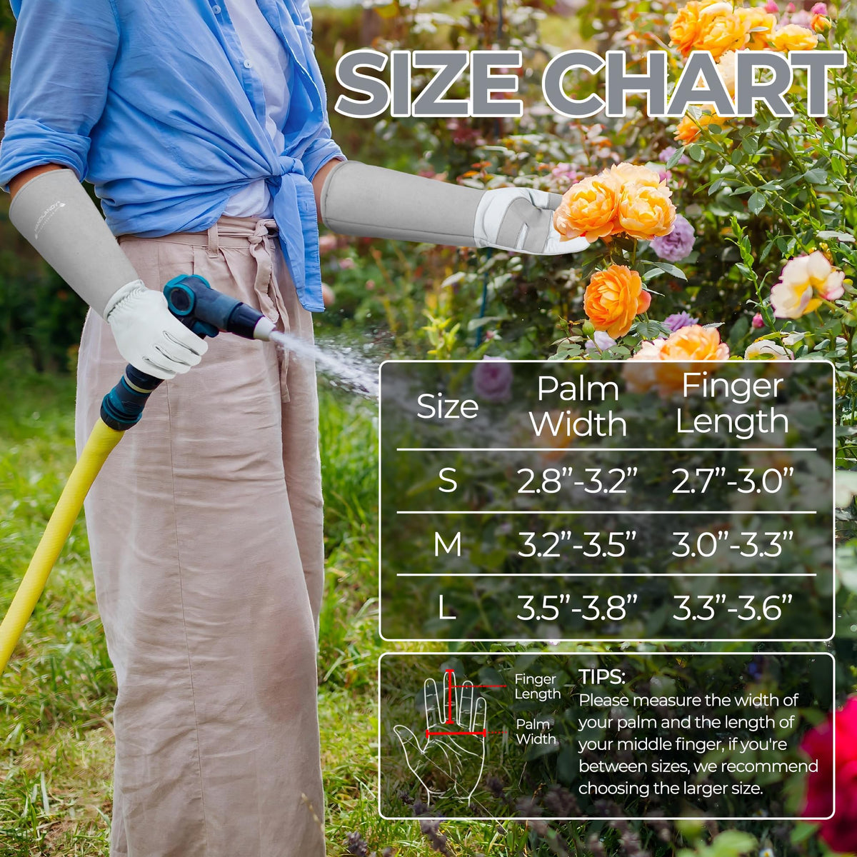 HANDLANDY all-gardening-activities gloves suitable for pruning, weeding, and yard cleanup.