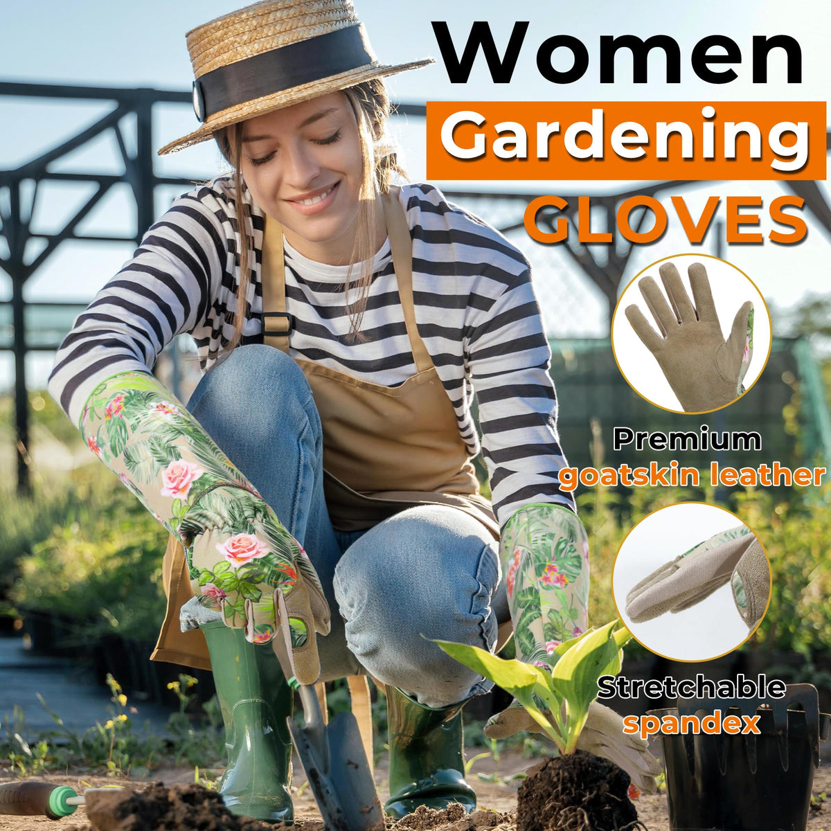 HANDLANDY anti-scratch protection for roses guards hands while pruning