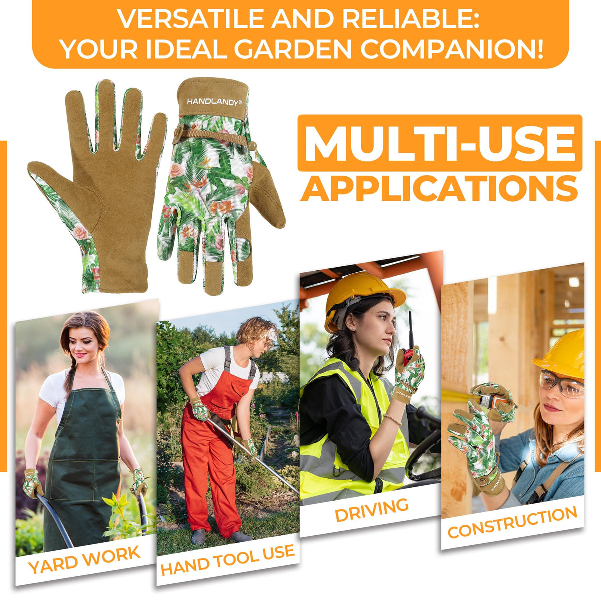 HANDLANDY flexible stretch-back glove supports dexterity while working
