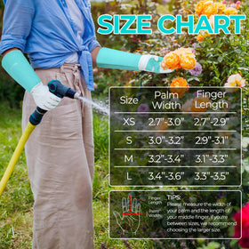 HANDLANDY garden gloves flexing for yard work and pruning