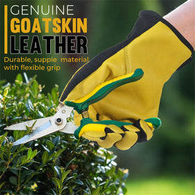 HANDLANDY Gardening Gloves back view showing breathable stretch fabric.