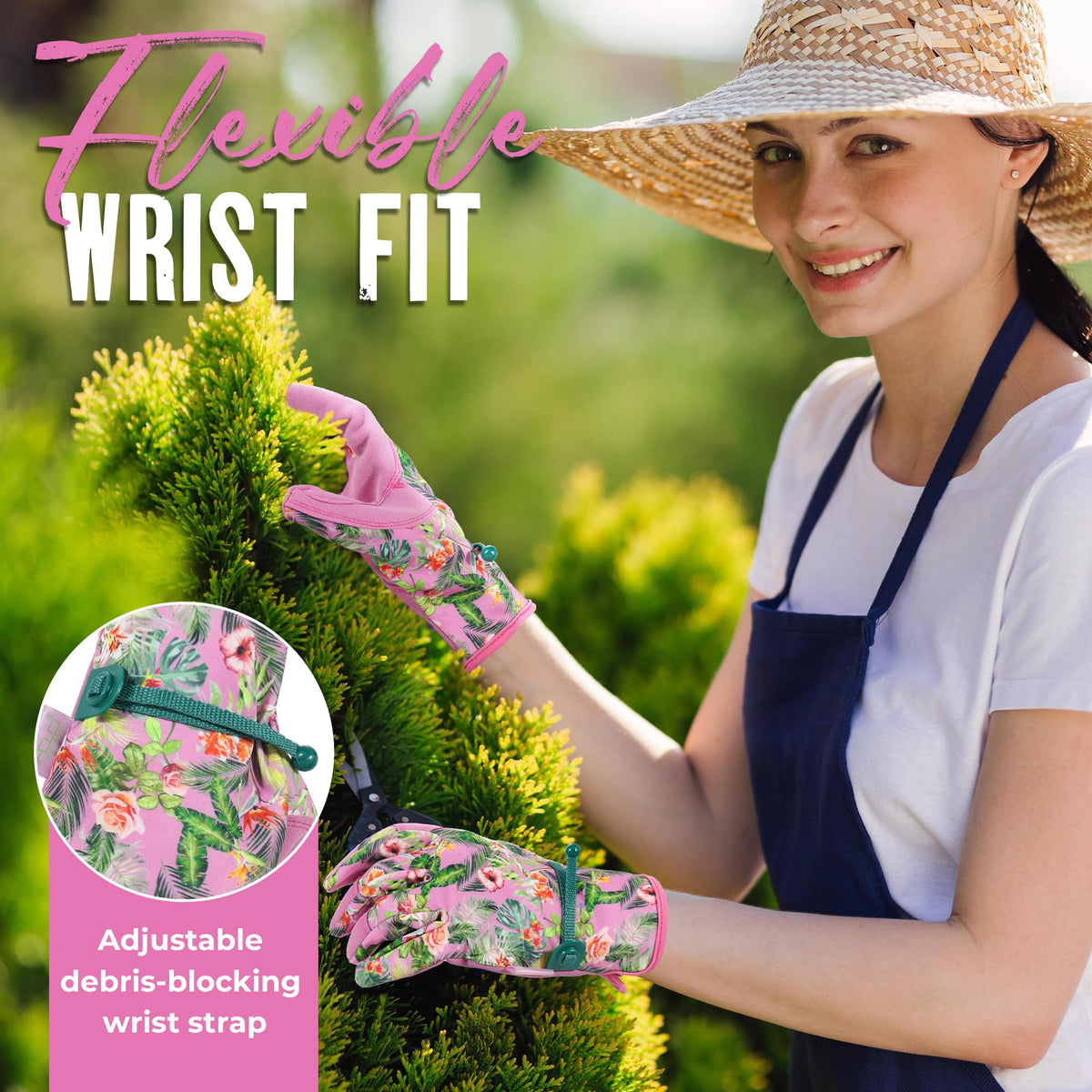 HANDLANDY gardening gloves in use provide reliable protection during chores.