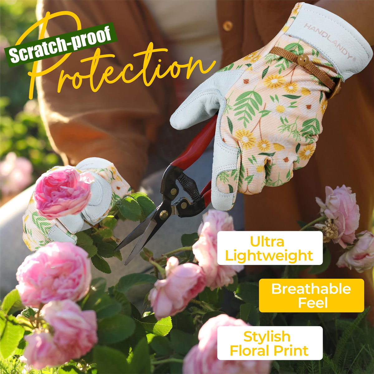 HANDLANDY adjustable-wrist strap supports secure fit and dirt protection