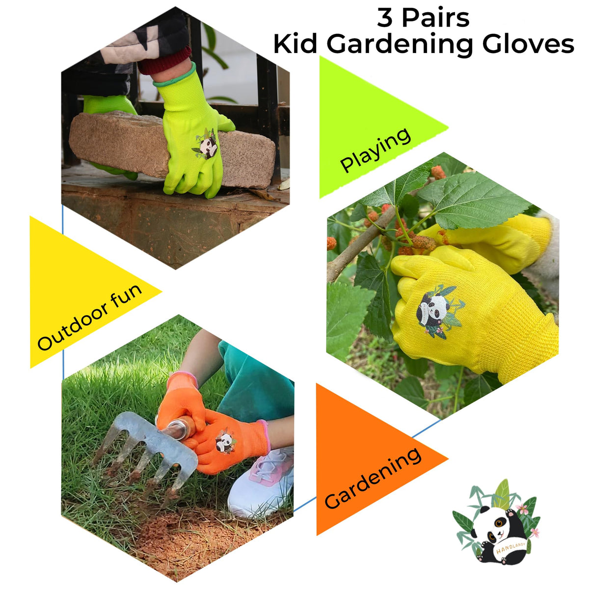 Breathable nitrile coating delivers flexible grip for little hands.