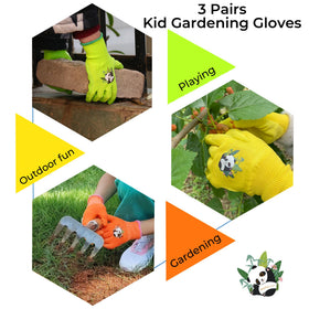 Breathable nitrile coating delivers flexible grip for little hands.