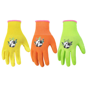 HANDLANDY kids gardening gloves nitrile coated close-up for comfort and protection.