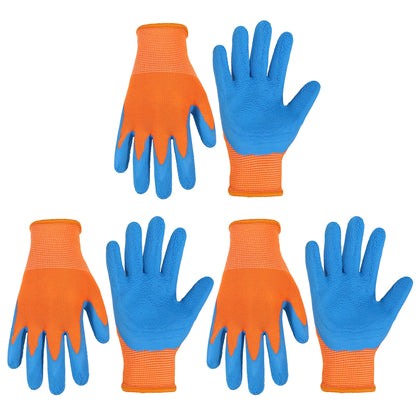 HANDLANDY kids gloves with soft foam coating for better grip while gardening