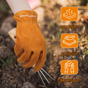 HANDLANDY slip-on cuffs make gloves easy for toddlers to wear.