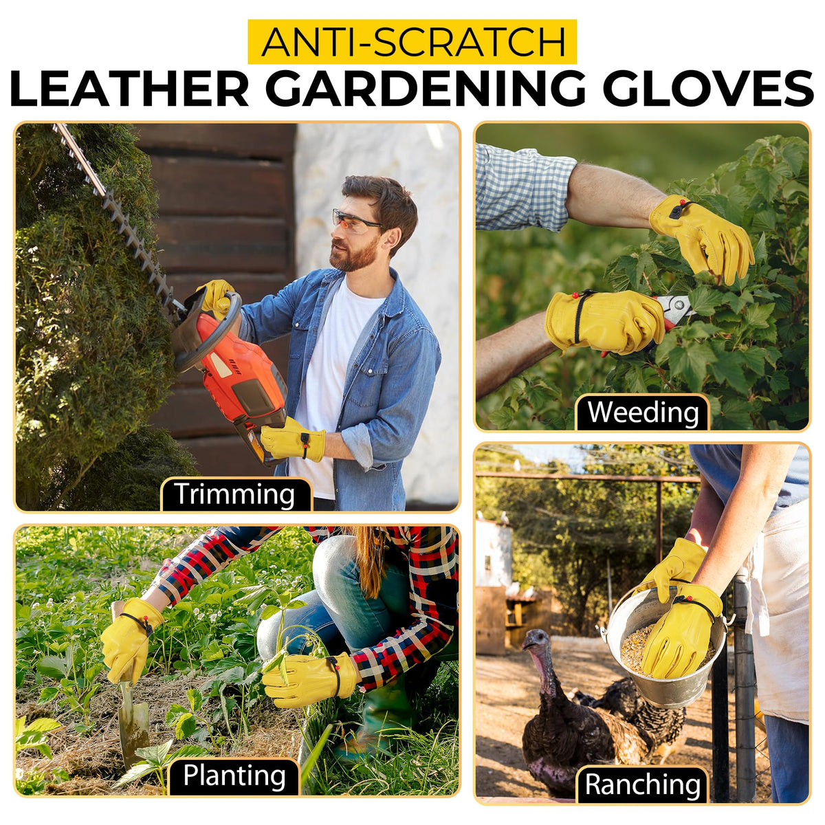 HANDLANDY breathable unlined interior keeps hands cool during long wear.