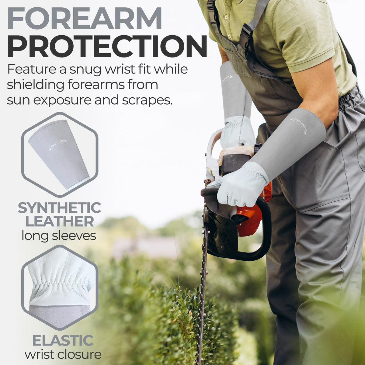 HANDLANDY palm-fingertip padding gloves offer comfort and grip for precise gardening.