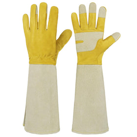 HANDLANDY Rose Pruning Gloves with goatskin palm for comfortable pruning