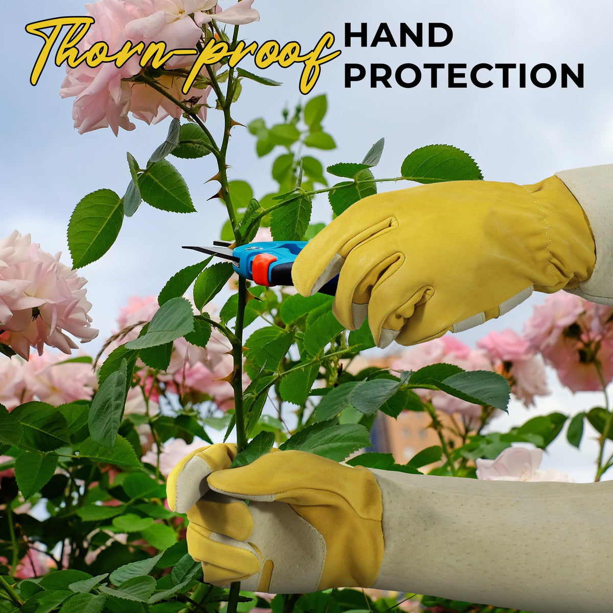 HANDLANDY elastic wrist closure keeps dirt out while gardening