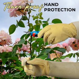 HANDLANDY Rose Pruning Gloves forearm sleeve detail for extended protection.