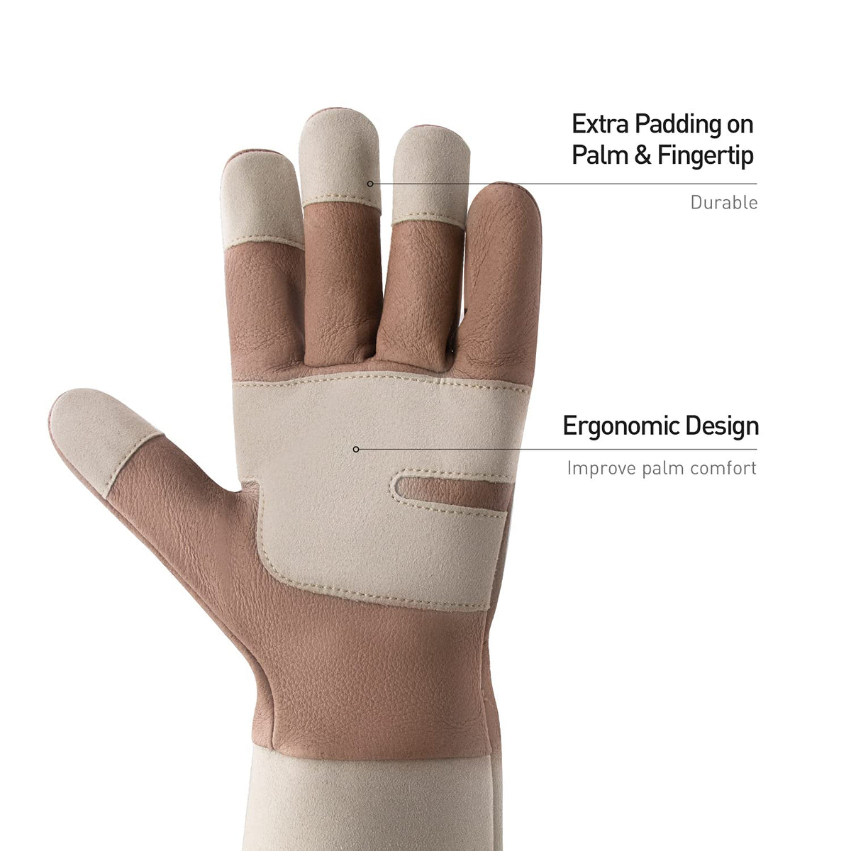HANDLANDY rose pruning leather gauntlets enable precise cuts with flexible movement