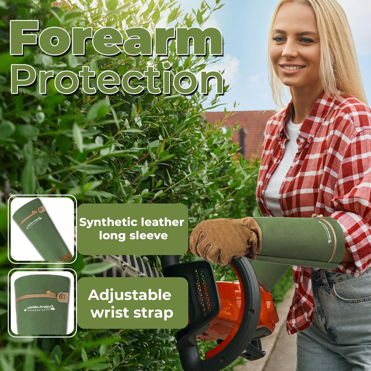 HANDLANDY thorn-proof glove guards against thorns during pruning.