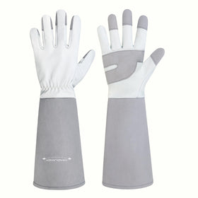 HANDLANDY thorn-proof long gardening gloves shield hands during pruning and bramble tasks.