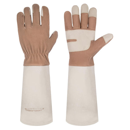 HANDLANDY thorn-proof long gardening gloves protect forearms during pruning and bramble work