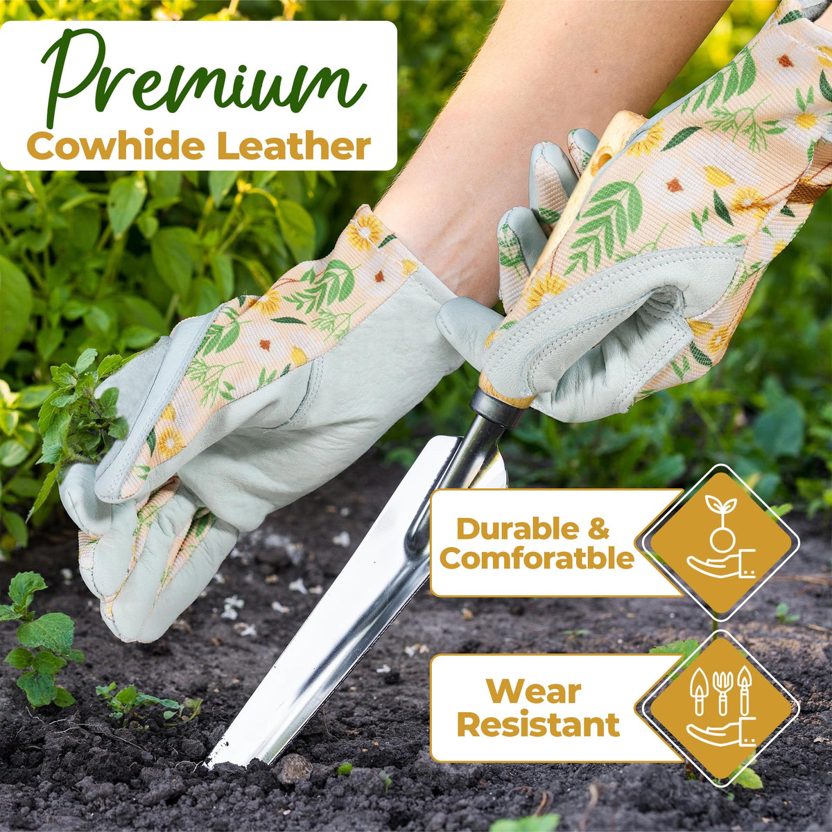 HANDLANDY back of glove with stretch fabric for cool, flexible use