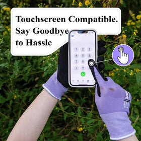 HandLove gloves suited for weeding, planting, and pruning tasks.