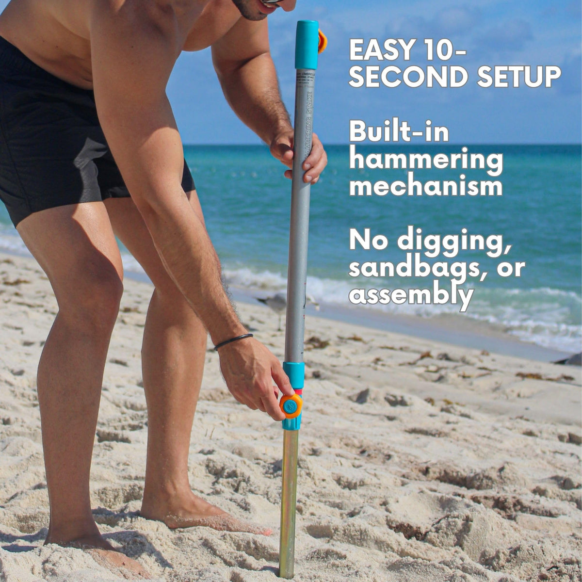 Wind-stability design tested up to 30 mph on windy beaches